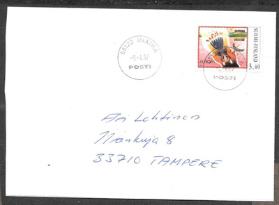 Postilähetys - Eurooppa 1997 (LAPE 1774) Imatra 9.4.1997