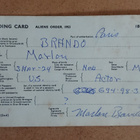 Marlon Brando -Autograph, Nimikirjoitus dokumentissa, signed - pikkukuva 4