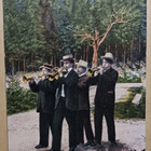 Herrojen puhallinkvartetti onnittelee soittaen, p. 1905 - pikkukuva 1