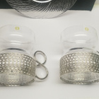 Timo Sarpaneva Tsaikka lasit 2 kpl aluslautasilla, Iittala - pikkukuva 3