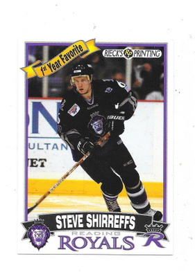 2001-02 Reading Royals Teamissued #6 Steve Shirreffs Ässät