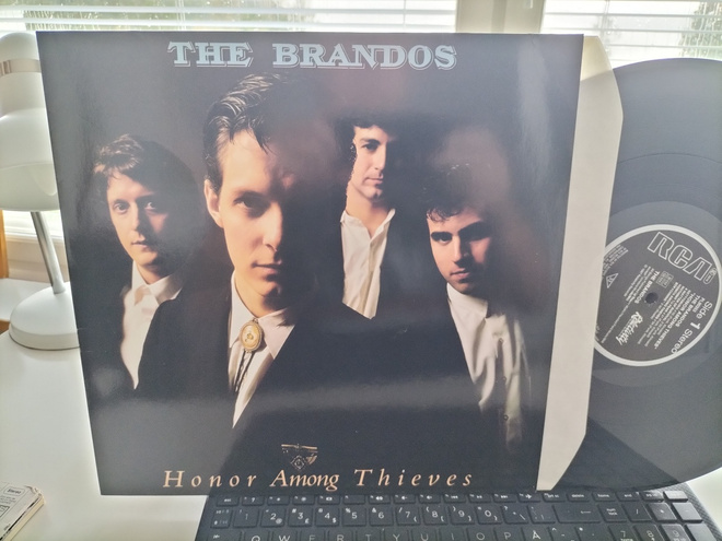 BRANDOS, Honor among thieves, LP GER -87 HIENO KUNTO !!