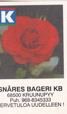 Kruunupyy, Snåres Bageri Kb   b591