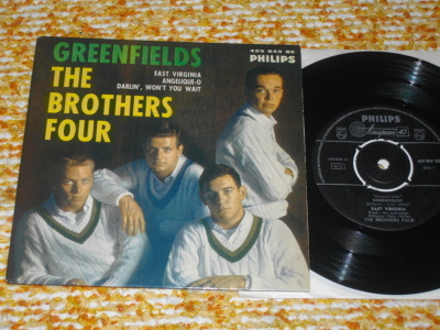 7" the BROTHERS FOUR - Greenfields - EP single 1960 folk EX-