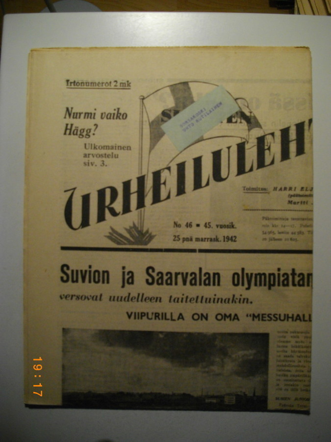 Suomen Urheilulehti Nro 46/1942 (15.3)