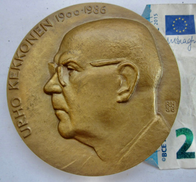 VANHA Mitali Presidentti Kekkonen Raimo Heino 1986 342 gr