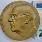 VANHA Mitali Presidentti Kekkonen Raimo Heino 1986 342 gr - pikkukuva 1