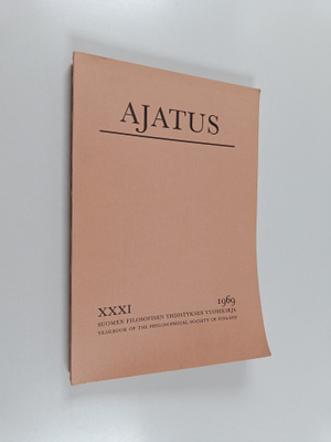 Ajatus 31 : Suomen filosofisen yhdistyksen vuosikirja 1969