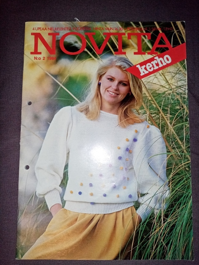 Novita kerho, neulelehti nro 2 - 1984