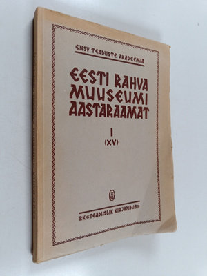 Eesti rahva muuseumi aastaraamat 1 (XV)