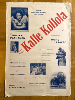 Vanha elokuvajuliste: Rakuuna Kalle Kollola