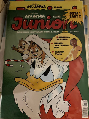 Aku Ankka Juniori avaamaton pussi 12+10/2021