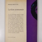 Pekka Mattila : Lyriikan avainsanoja - pikkukuva 2