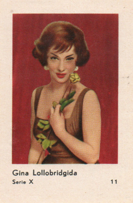 Purkkakuva Hellas Serie X n:o 11 GINA LOLLOBRIDGIDA
