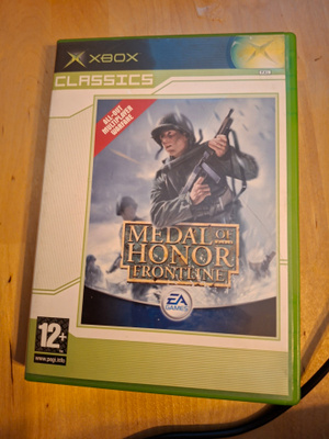 XBOX Medal of Honor Frontline + kotelo + ohjeet
