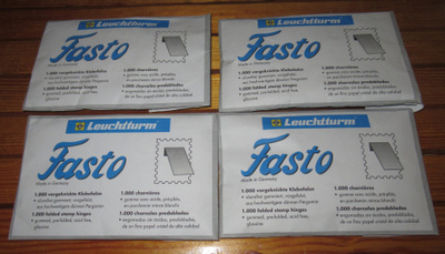 Leuchtturm FASTO postimerkkiliimakkeet 4 pakkausta