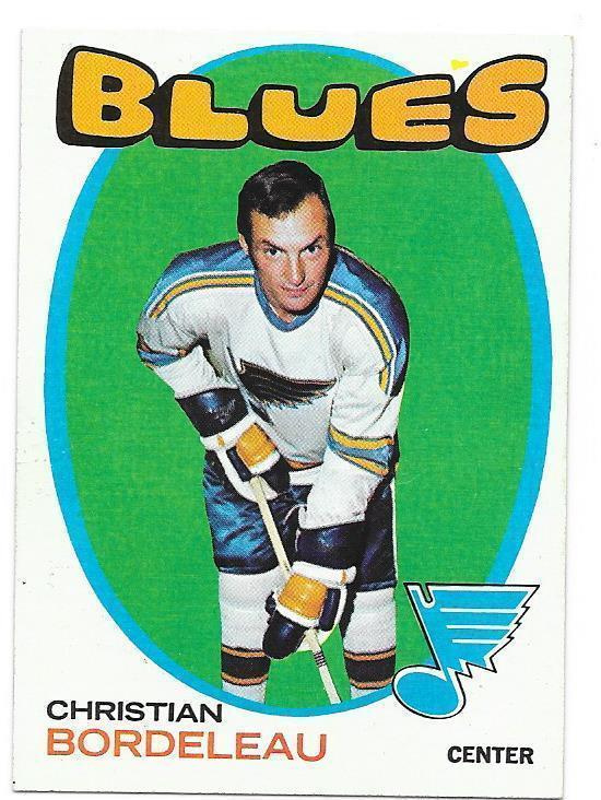 1971-72 Topps #51 Christian Bordeleau St Louis Blues