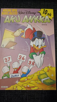 Aku Ankka n.37 1999 juliste mukana