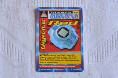 Digivice Red - Digimon kortti v.1999