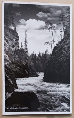 Kuusamo, Taivalköngäs, mv valokuvapk, p. 1962