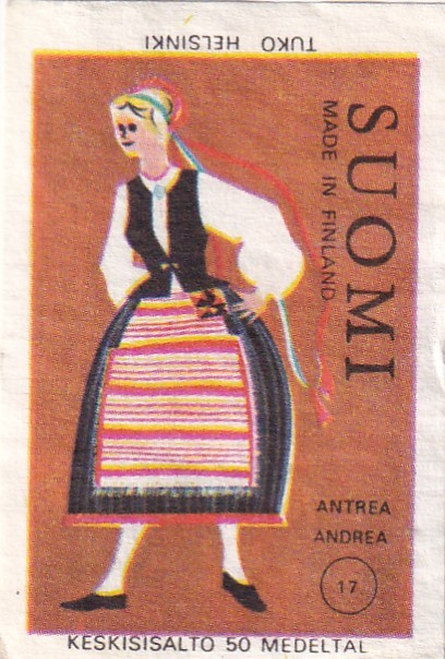 Antrea 17 ,  Kansallispuku nainen b575
