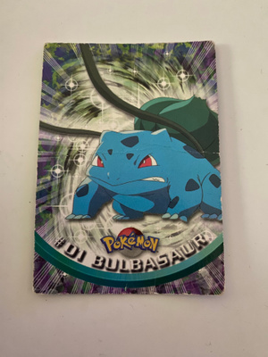 Harvinainen Retro Pokémon-kortti: Topps #01 Bulbasaur (1999)