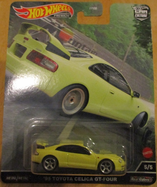 Toyota Celica 2000 GT-Four Coupe Yellow 1995 Hot Wheels 1:64