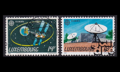 Luxemburg 1271-2 o Europa avaruus (1991)