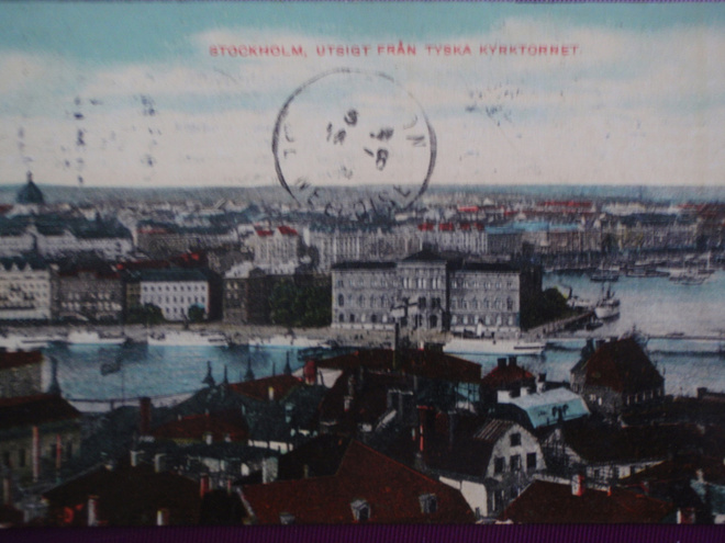 Ruotsi Tukholma maisema WANHA 1909