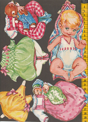 Paperinukke vauva 50-luku, Agathon