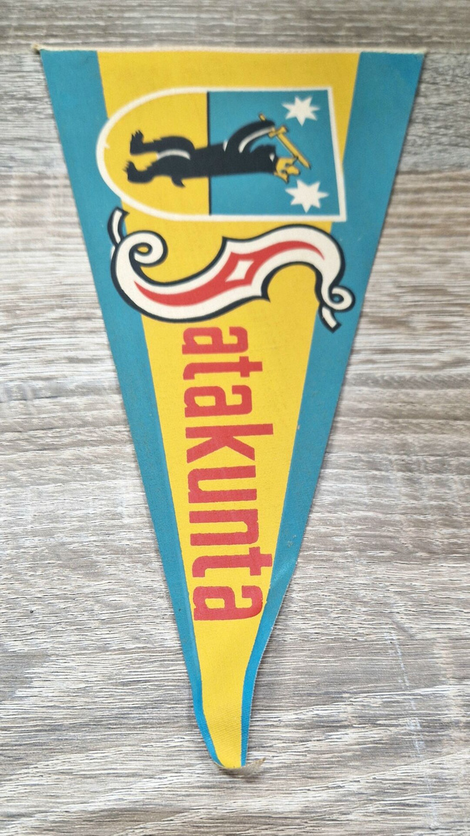 Satakunta vintage iso matkailuviiri 1960-luvulta