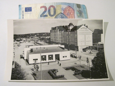 VANHA Valokuva Viipuri 1930-luku Linja-Auto Asema