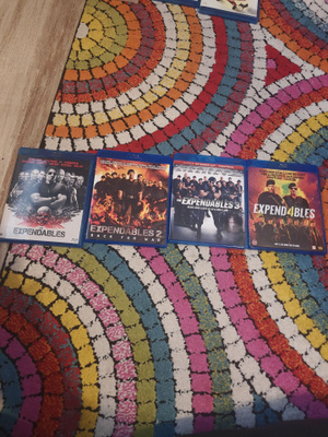 The Expendables 1–4 Blu-ray -elokuvat