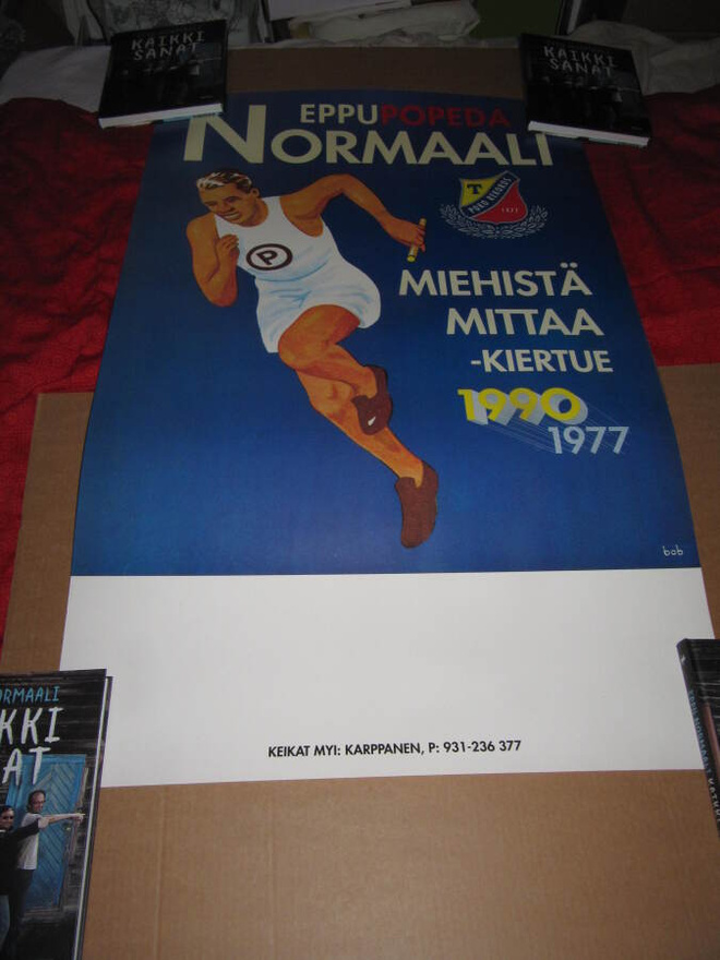 Eppupopedanormaali KEIKKAJULISTE v.1990 UUSI ! RARE!