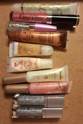 10x huulikiilto glitter gloss erilaisia