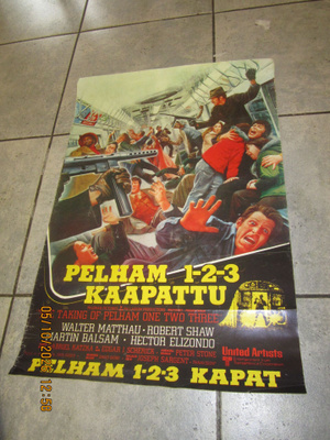 Alkuperäinen leffajuliste: Pelham 1-2-3 kaapattu (1974)