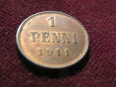 1 penni  1911