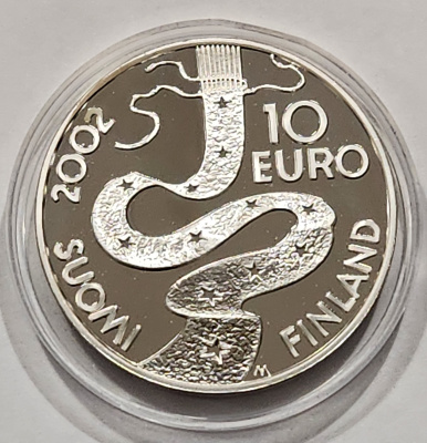 10 Euron juhlaraha 2002 Elias Lönnrot ja kansanrunous BU