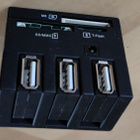 Usb 2.0 hub muistikortinlukijalla - pikkukuva 1