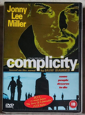COMPLICITY – UUSI! - UK DVD 2000 - Iain Banks, EI Suomitext.