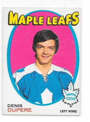 1971-72 OPC #200 Denis Dubere Toronto Maple Leafs
