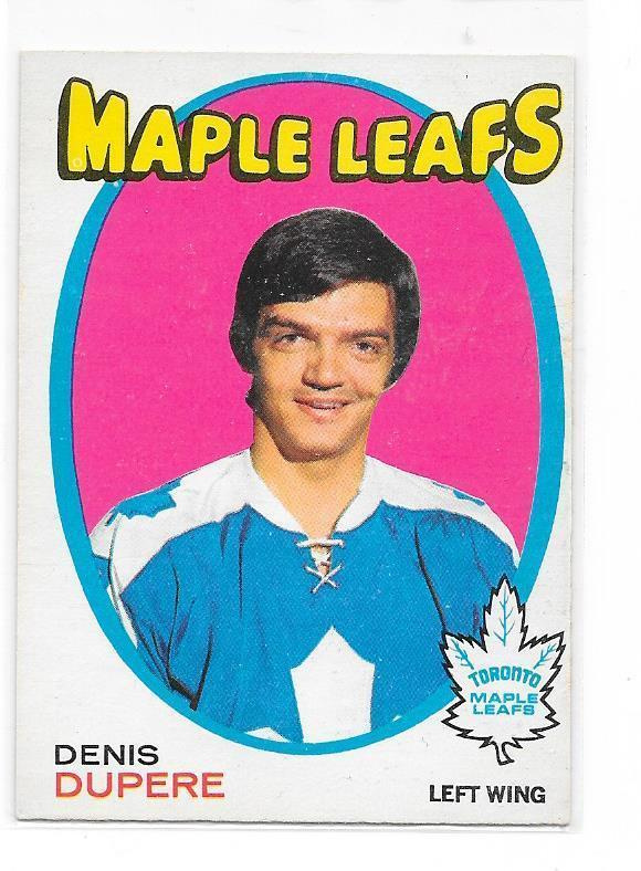 1971-72 OPC #200 Denis Dubere Toronto Maple Leafs