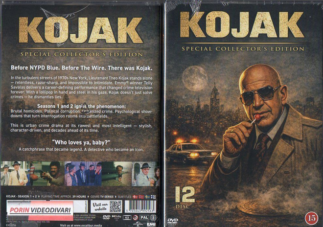 kojak 1 + 2 kaudet	(54 832)	UUSI	-FI-	DVD		(12)	telly savala
