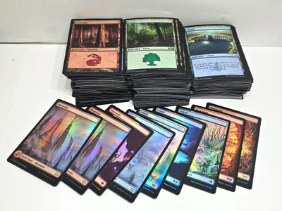 MTG - 374kpl foil basic landeja