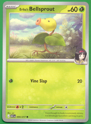 Pokémon Erika's Bellsprout (ASC 004)
