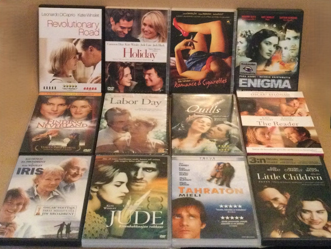 Kate Winslet-elokuvia 12 kpl DVD