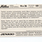 Purkkakuva Hellas HIGH CHAPARALL n:o 36 Purukumikuva - pikkukuva 2