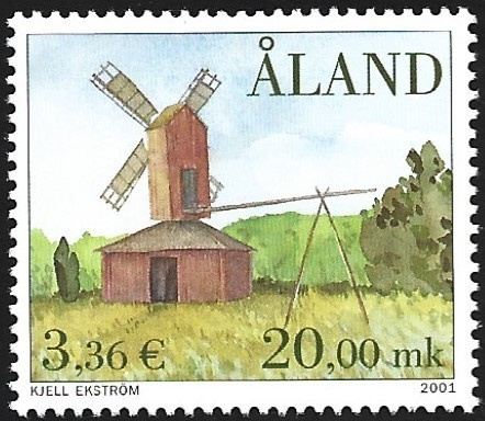 Åland 2001  Tuulimyllyt  20,00 mk ** LaPe 194