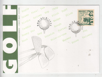 Ruotsi  FDC 1996 golf