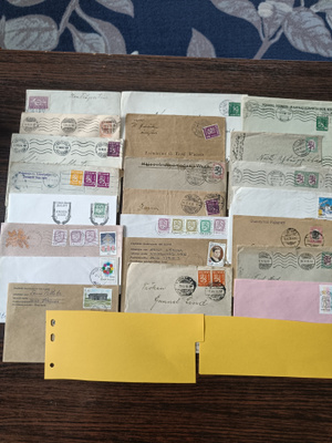 TYHJIÄ KÄYTETTYJÄ KIRJEKUORIA POSTIMERKEIN 23 KPL